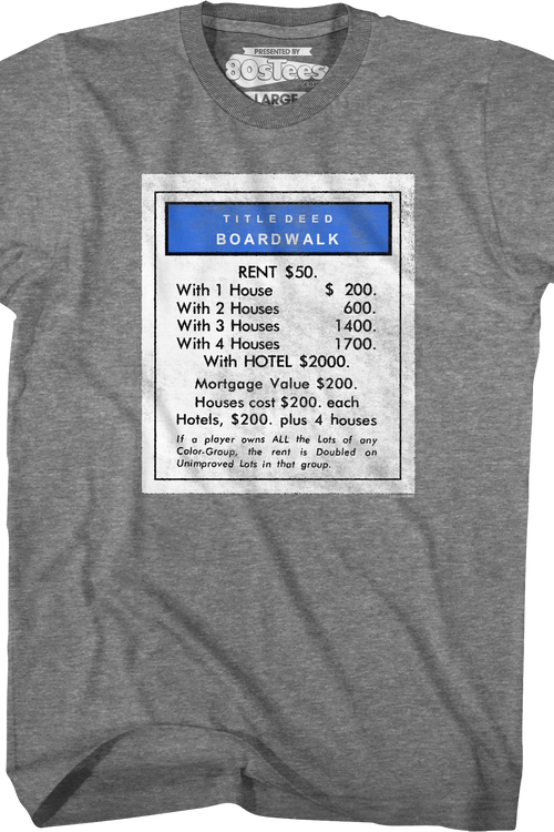 Boardwalk Monopoly T-Shirt