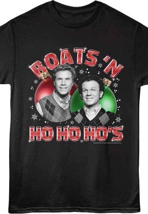 Boats 'N Ho Ho Ho's Christmas Ornaments Step Brothers T-Shirt