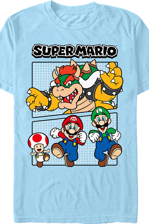 Bowser Chase Super Mario Bros. Nintendo T-Shirt