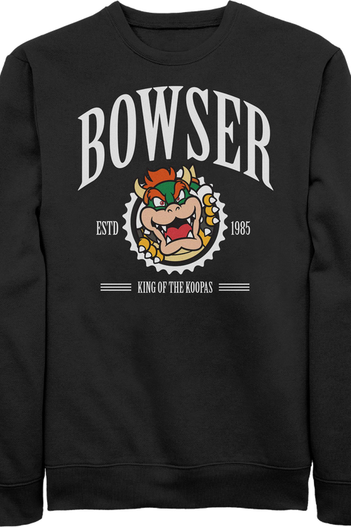 Bowser King Of The Koopas Super Mario Bros. Nintendo Sweatshirt