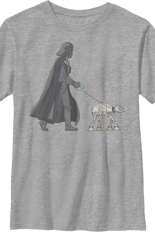 Boys Youth Darth Vader AT-AT Walker Star Wars Shirt