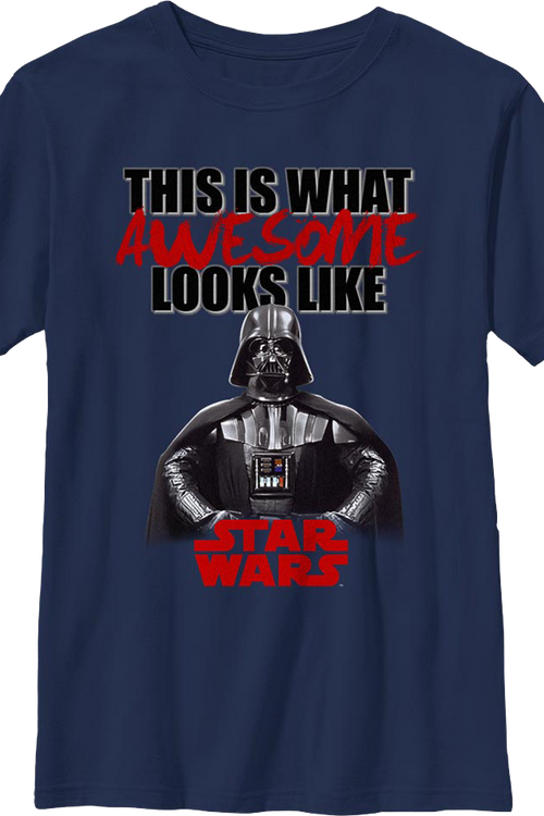 Boys Youth Darth Vader This Is What Awesome Looks Like Star Wars Shirt