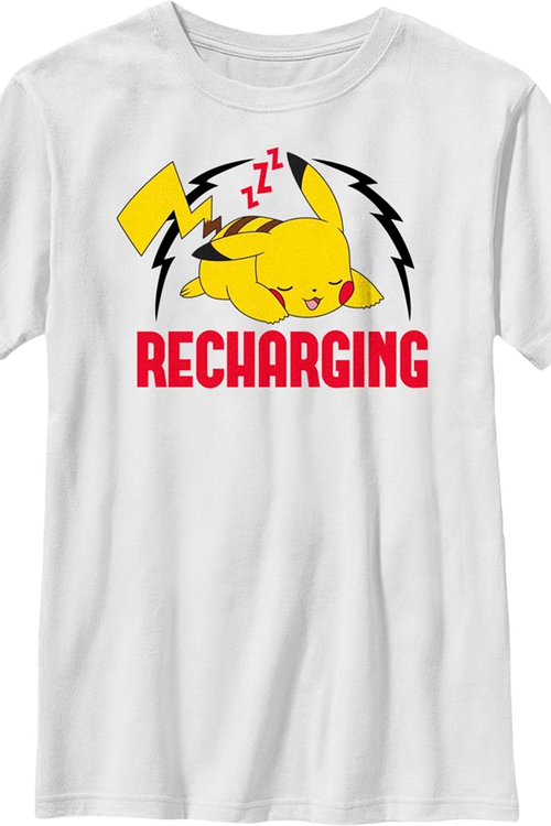 Boys Youth Recharging Pokemon Shirt