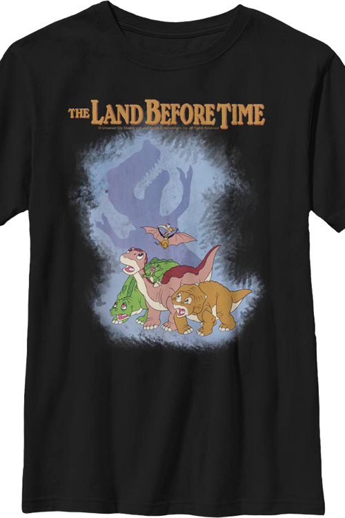 Boys Youth Sharptooth Shadow Land Before Time Shirt