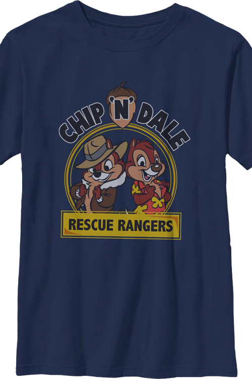 Boys Youth Vintage Logo Chip 'n Dale Rescue Rangers Shirt