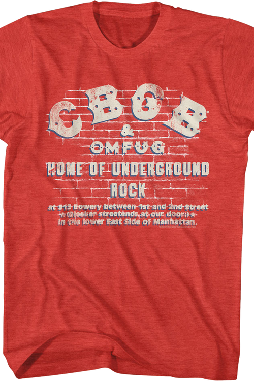 Brick Wall CBGB T-Shirt