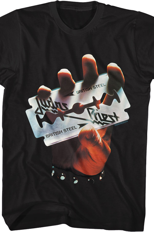 British Steel Album Cover Judas Priest T-Shirt