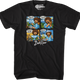 Four Squares Bob Ross T-Shirt thumbnail