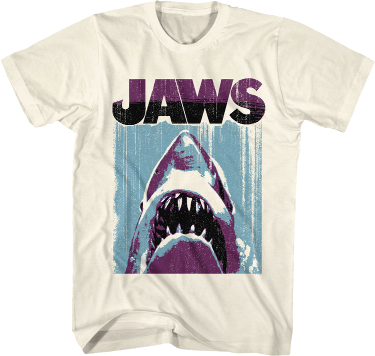 Brushstroke Poster Jaws T-Shirt