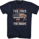 Buffalo Land Of The Free Home Of The Brave T-Shirt thumbnail