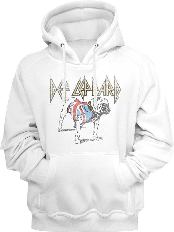 Bulldog Def Leppard Hoodie
