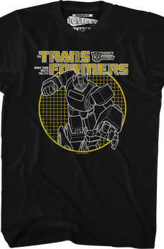Bumblebee Circle Grid Transformers T-Shirt