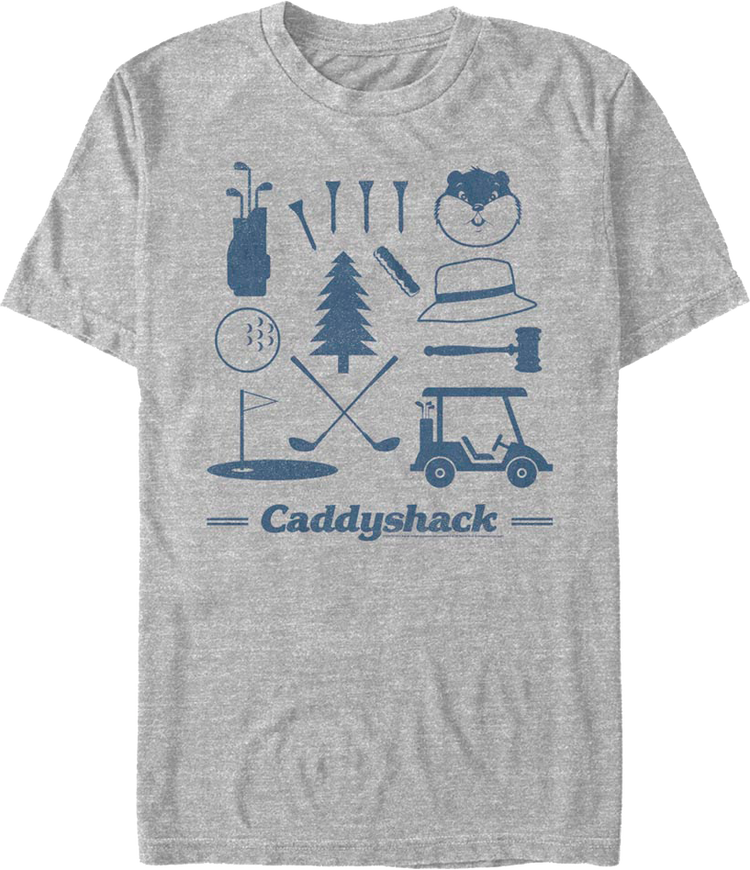 Bushwood Country Club Icons Caddyshack T-Shirt