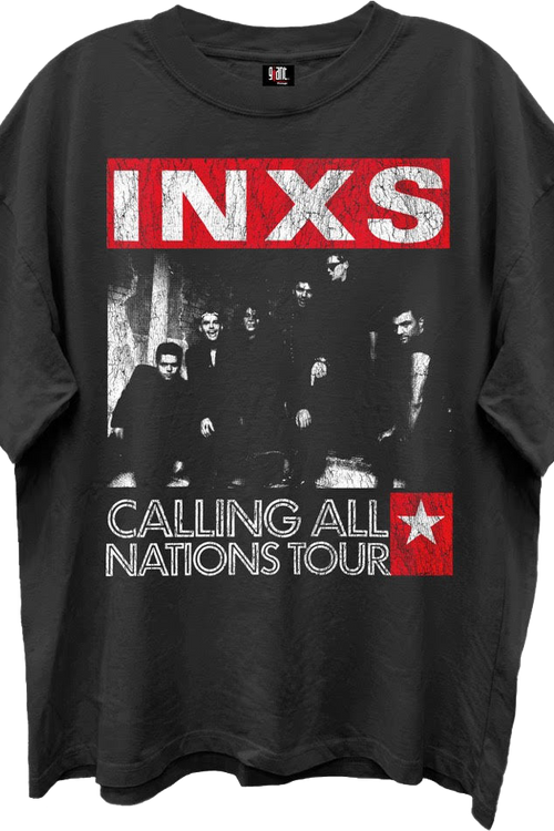 Calling All Nations Tour INXS Oversized T-Shirt
