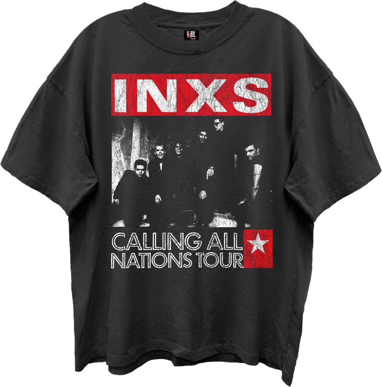 Calling All Nations Tour INXS Oversized T-Shirt