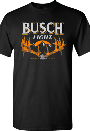 Camouflage Antlers Busch Light T-Shirt