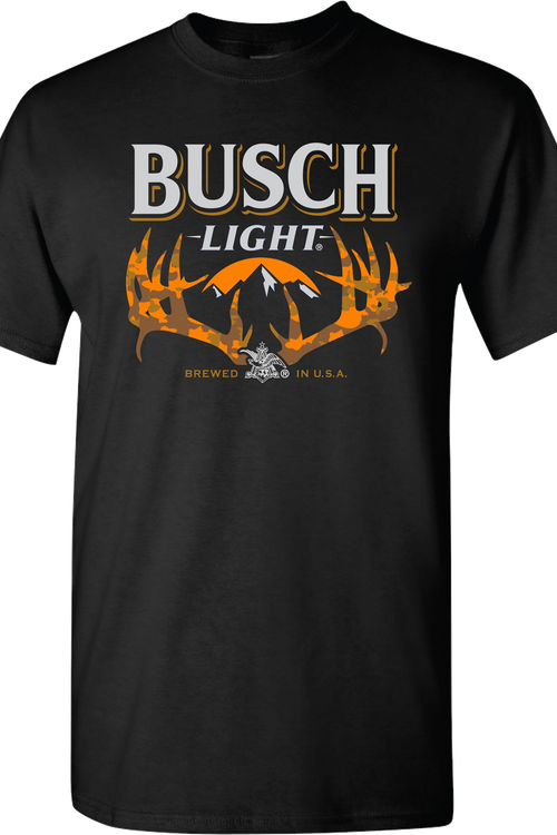 Camouflage Antlers Busch Light T-Shirt