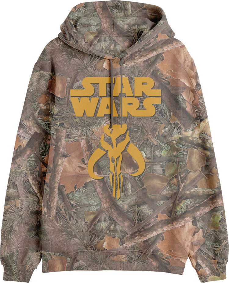 Camouflage Mandalorian Skull Logo Star Wars Hoodie