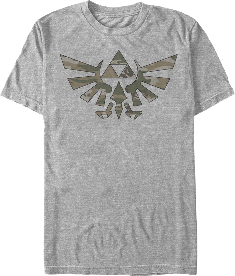 Camouflage Triforce Legend of Zelda T-Shirt