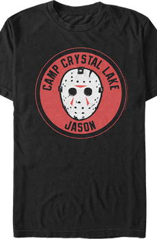 Camp Crystal Lake Jason Patch Friday the 13th T-Shirt