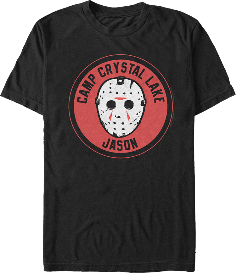 Camp Crystal Lake Jason Patch Friday the 13th T-Shirt