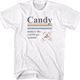Candy Makes The World Go 'Round Tootsie Roll T-Shirt thumbnail