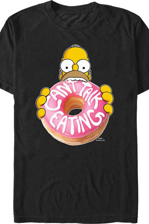 Can't Talk Eating Simpsons T-Shirt
