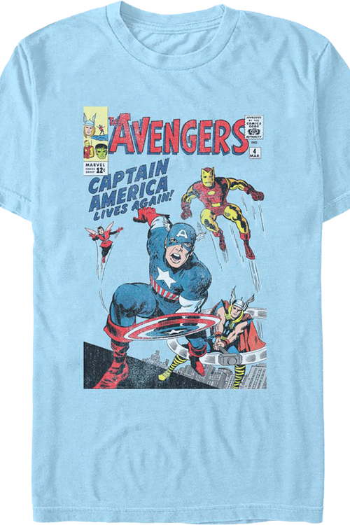Captain America Lives Again Marvel Comics T-Shirt