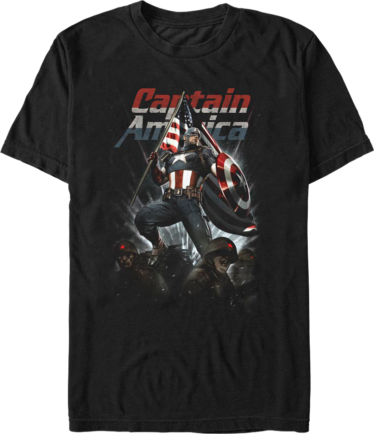 Captain America Living Legend Marvel Comics T-Shirt