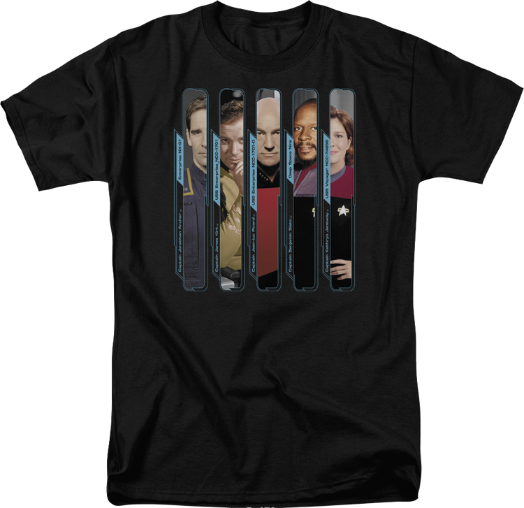 Classic Captains Star Trek T-Shirt