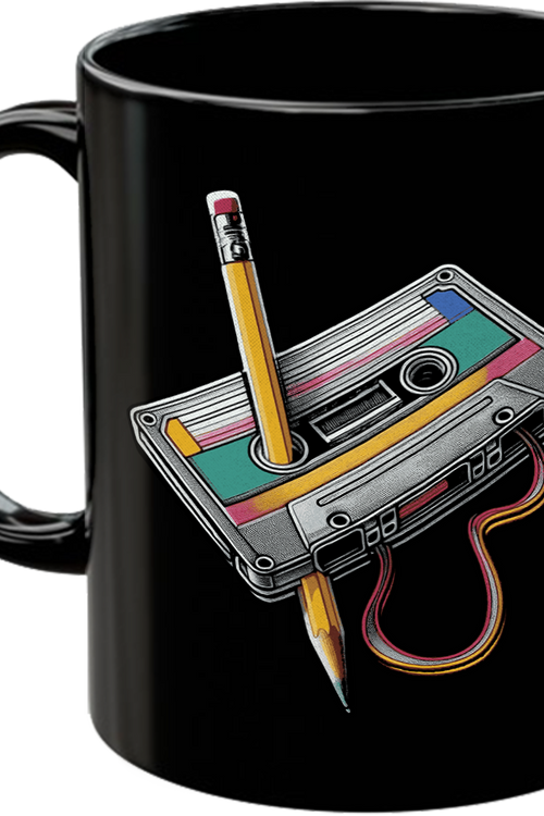 Cassette Tape Rewind Coffee Mug