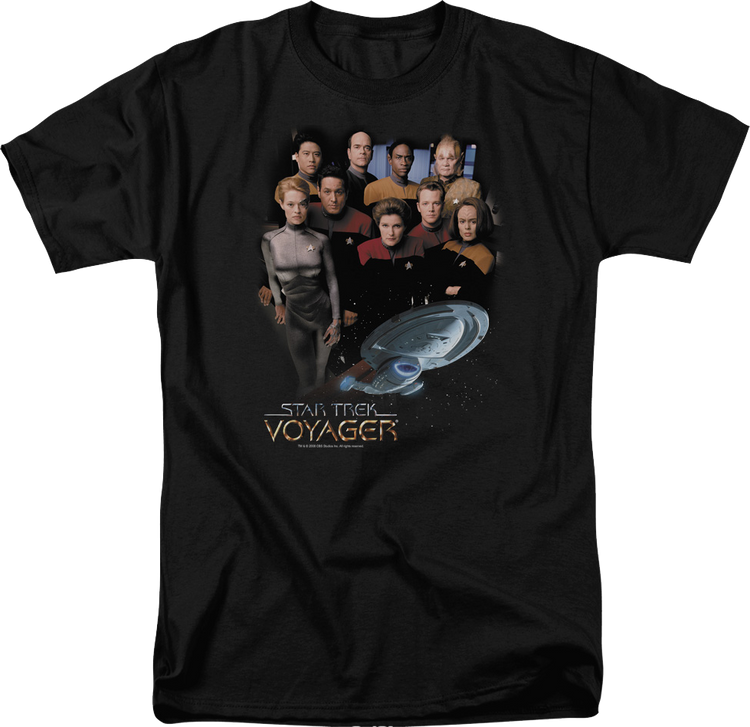 Cast Photo Star Trek Voyager T-Shirt