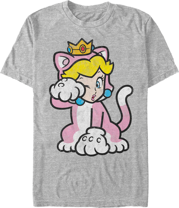 Cat Peach Super Mario Bros. T-Shirt