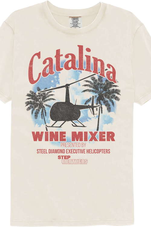 Catalina Wine Mixer Step Brothers Comfort Colors Brand T-Shirt