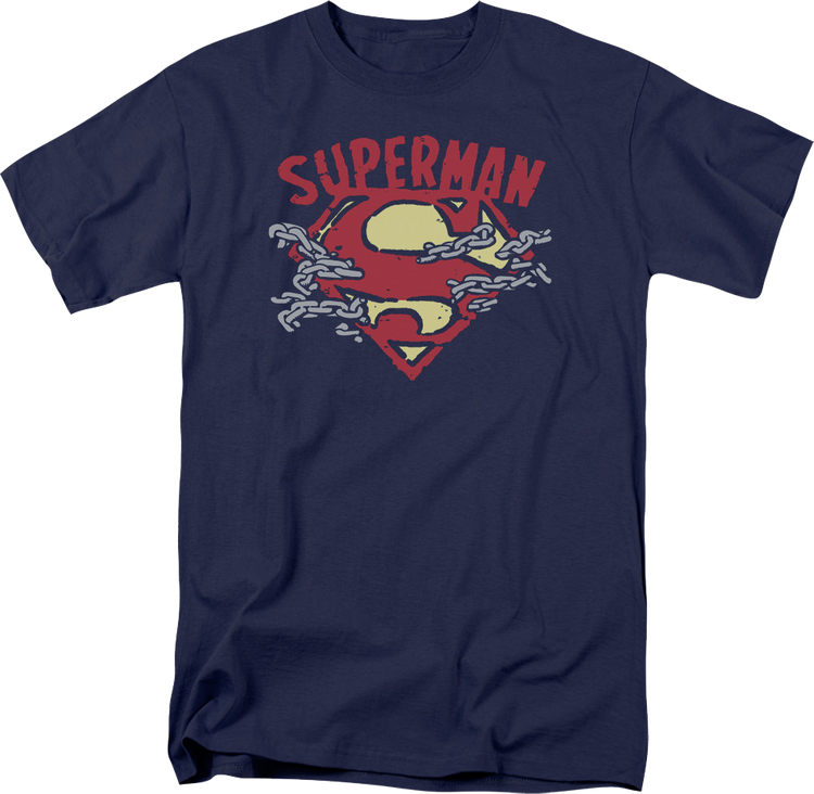 Chain Breaking Logo Superman DC Comics T-Shirt