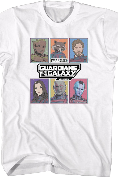 Character Boxes Guardians Of The Galaxy Volume 3 T-Shirt