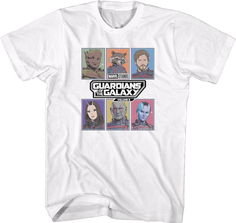 Character Boxes Guardians Of The Galaxy Volume 3 T-Shirt