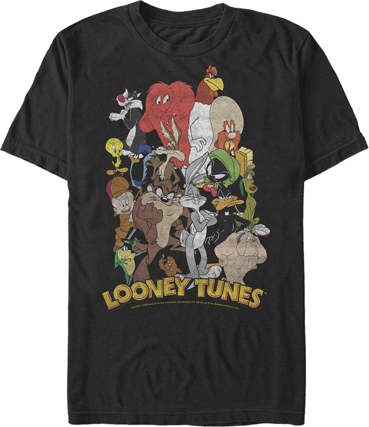 Character Collage Looney Tunes T-Shirt