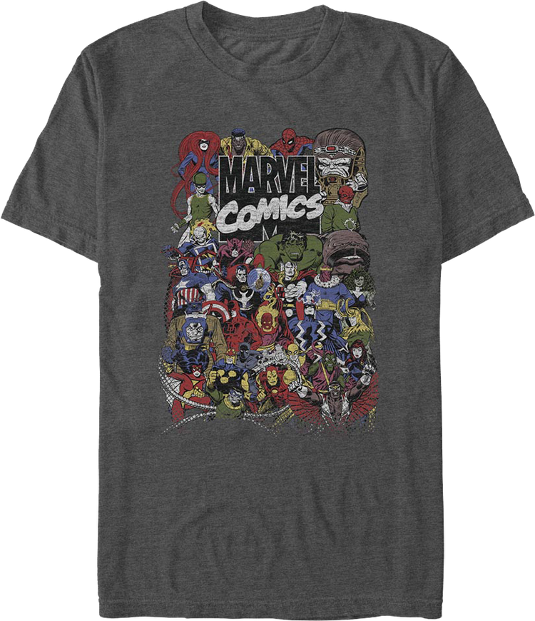 Character Collage Marvel Comics T-Shirt