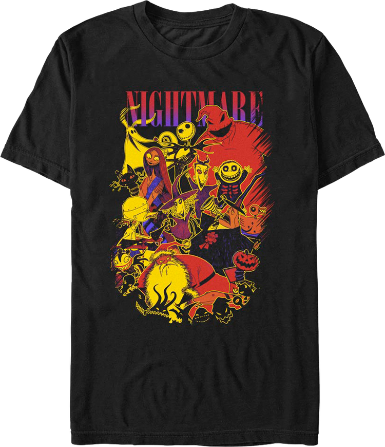 Character Collage Nightmare Before Christmas T-Shirt