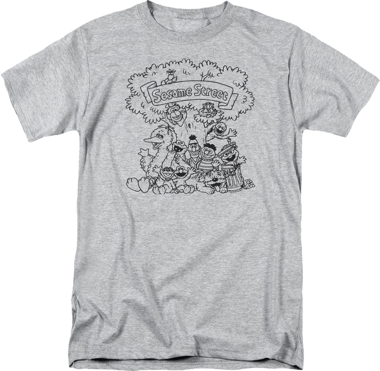 Character Sketches Sesame Street T-Shirt