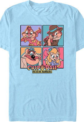 Character Squares Chip 'n Dale Rescue Rangers T-Shirt