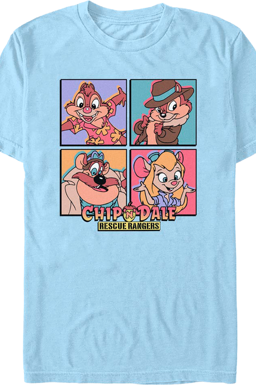 Character Squares Chip 'n Dale Rescue Rangers T-Shirt
