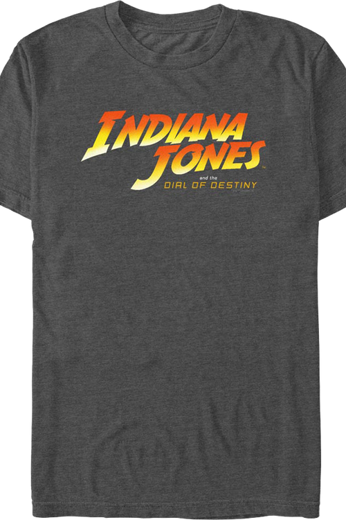 Charcoal Indiana Jones and the Dial of Destiny T-Shirt