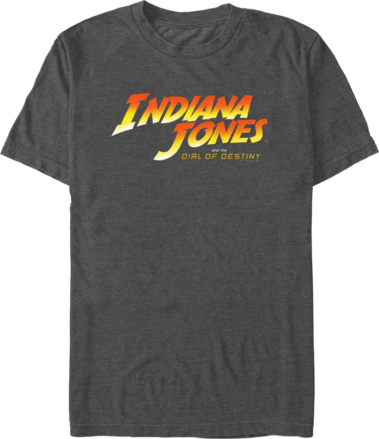 Charcoal Indiana Jones and the Dial of Destiny T-Shirt