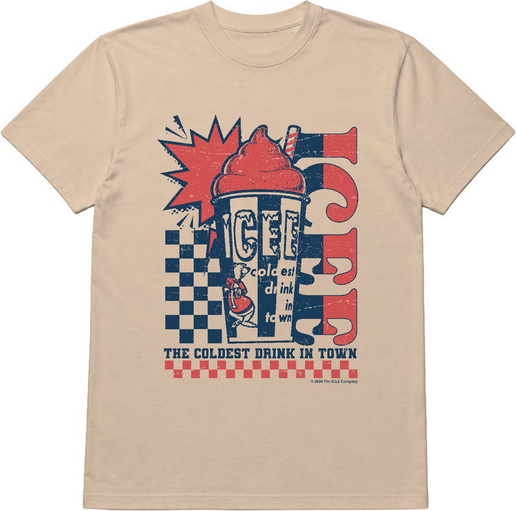 Checkerboard Coldest Drink In Town ICEE T-Shirt