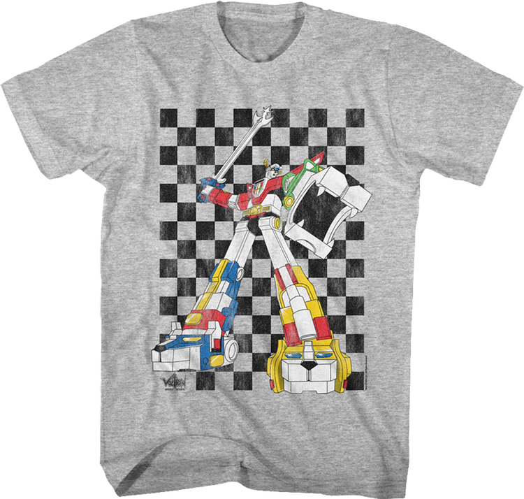 Checkerboard Defender Voltron T-Shirt