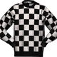 Checkerboard Pattern Knitted Sweater thumbnail