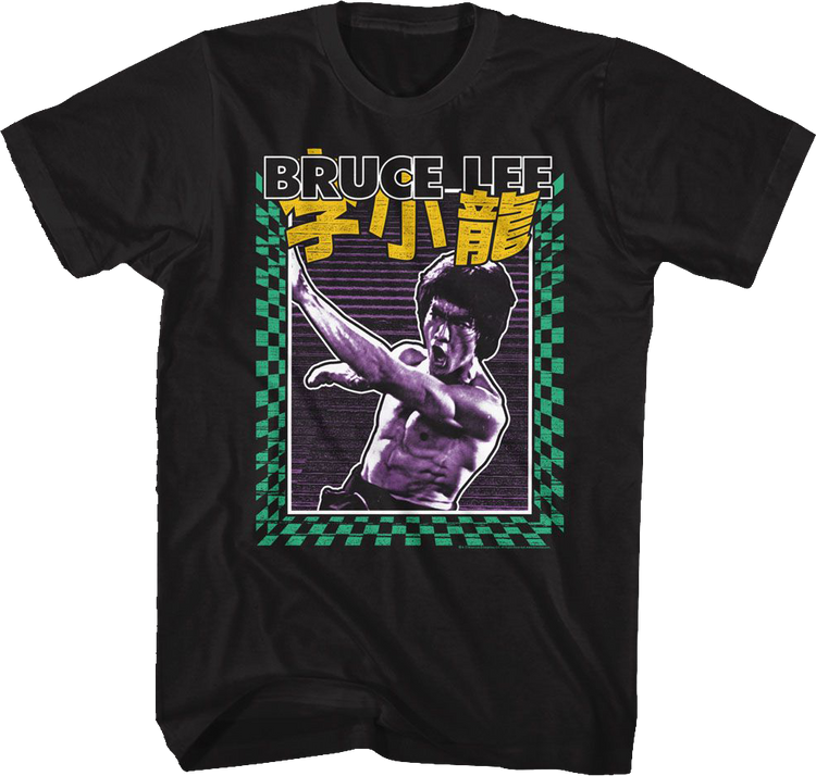 Checkerboard Strike Bruce Lee T-Shirt