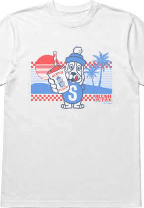 Chilly Dog Tropical Pose Slush Puppie T-Shirt